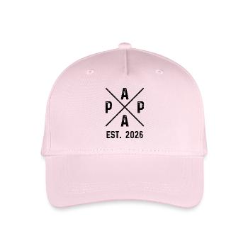 Papa Est. 2026 - Kinder Bio Basecap - Hellrosa - Vorne