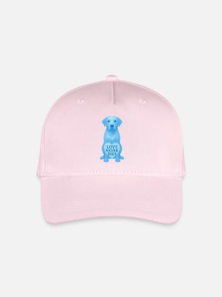 Dog in Heaven-Love never dies - Kinder Bio Basecap - Hellrosa