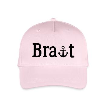 Tenue de mariée | Maritime avec ancre | Enterrement de vie de jeune fille - Casquette de baseball bio Enfant - rose pâle - Devant