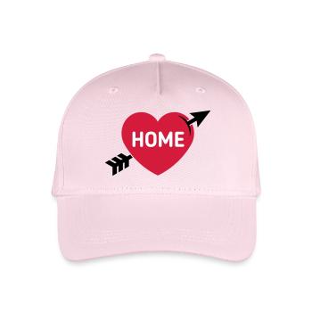 I Love My Home (Home Country / Hometown / 3C) - Organic Kids’ Baseball Cap - light pink - Front