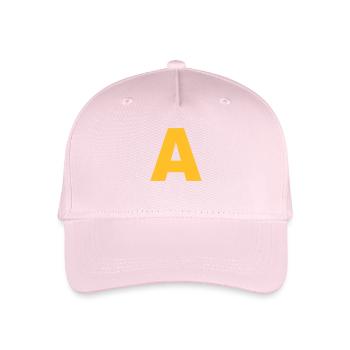 Chipmunk Costume Letter A Yellow Carnival - Organic Kids’ Baseball Cap - light pink - Front