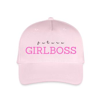 Future Girlboss - Organic Kids’ Baseball Cap - light pink - Front