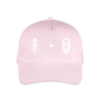 Black Forest Love Icons White - Organic Kids’ Baseball Cap - light pink - Front