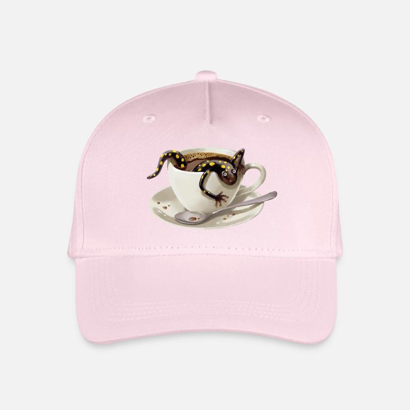 Coffee Salamander 3 - Organic Kids’ Baseball Cap - light pink