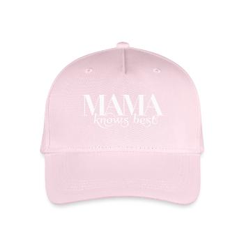 Mama Knows Best / Beste Mama - Organic Kids’ Baseball Cap - light pink - Front