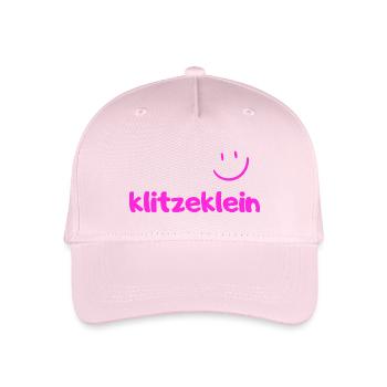 Klitzeklein für Baby, Neugeborene, Junge, Mädchen - Kinder Bio Basecap - Hellrosa - Vorne