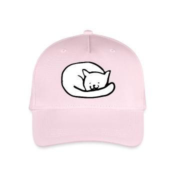 Cute cat - Organic Kids’ Baseball Cap - light pink - Front