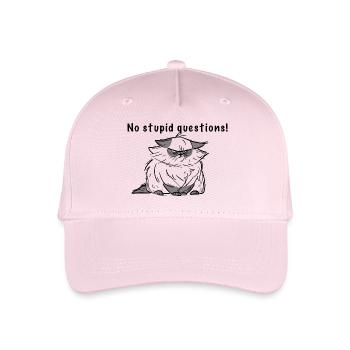 No stupid questions! - Organic Kids’ Baseball Cap - light pink - Front