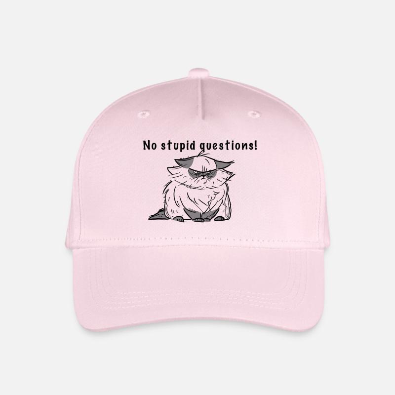 Pas de questions stupides ! - Casquette de baseball bio Enfant - rose pâle