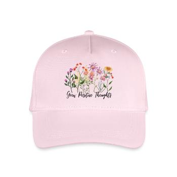Grow Positive Thoughts - Organic Kids’ Baseball Cap - light pink - Front