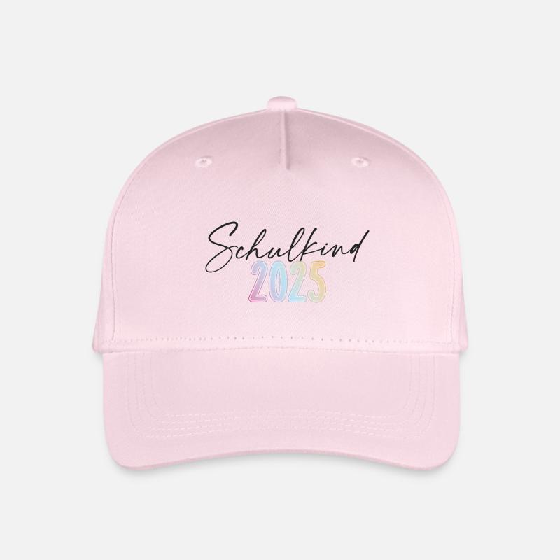 Schulkind 2025 - Kinder Bio Basecap - Hellrosa