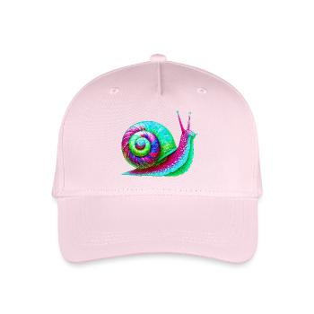 Schnecke - Kinder Bio Basecap - Hellrosa - Vorne