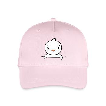 Ente Hemdtasche Tasche unterwegs hinter Zaun süß - Kinder Bio Basecap - Hellrosa - Vorne