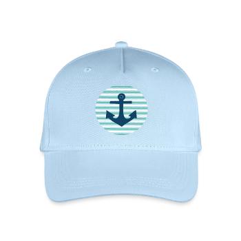 Anker Norddeutschland Seemann Matrose Kapitän - Kinder Bio Basecap - Hellblau - Vorne
