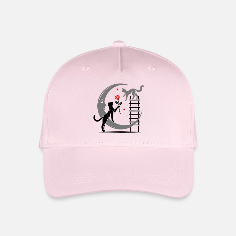 Katzen - Romeo und Julia - Kinder Bio Basecap - Hellrosa
