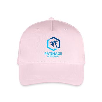 Eiskunstlauf - Kinder Bio Basecap - Hellrosa - Vorne