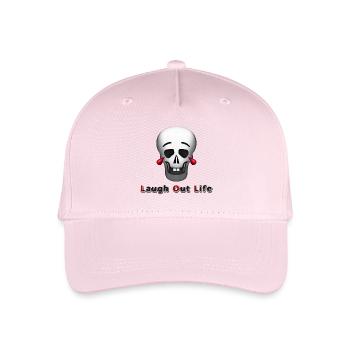 Laugh Out Life - LOL Schädel - Kinder Bio Basecap - Hellrosa - Vorne