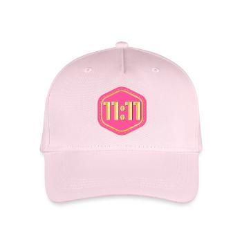 LUCKY NUMBER ELEVEN - Organic Kids’ Baseball Cap - light pink - Front