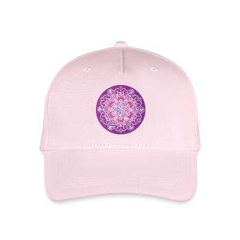 Mandala Amethyst – Intuition & innere Klarheit - Kinder Bio Basecap - Hellrosa - Vorne