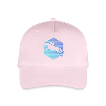 The dressage riders and horse riding go together - Organic Kids’ Baseball Cap - light pink - Front
