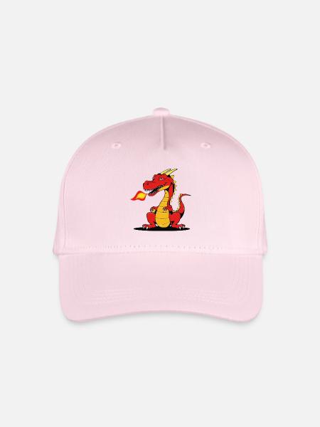 Drachenstark durch den Alltag - Kinder Bio Basecap - Hellrosa
