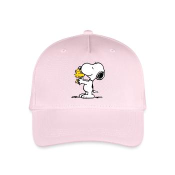 Peanuts Snoopy Und Woodstock - Kinder Bio Basecap - Hellrosa - Vorne