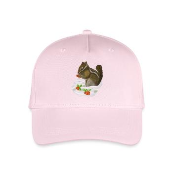 Chipmunk Streifenhörnchen - Kinder Bio Basecap - Hellrosa - Vorne