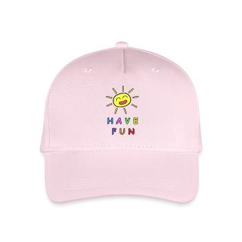 Viel Spass! - Kinder Bio Basecap - Hellrosa - Vorne