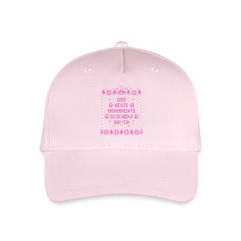 Das beste Weihnachtsgeschenk bin ich - Weihnachten - Kinder Bio Basecap - Hellrosa - Vorne