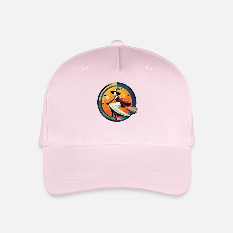Hexe, Brocken, Harz, Besen - Kinder Bio Basecap - Hellrosa