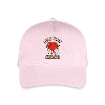 L’amour fait mal - Casquette de baseball bio Enfant - rose pâle - Devant