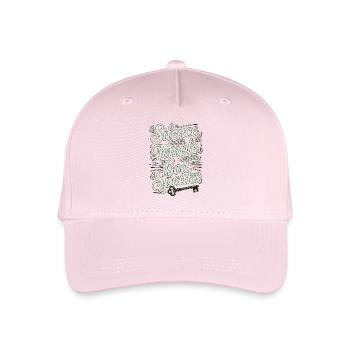 Silence – God Speaks Design - Kinder Bio Basecap - Hellrosa - Vorne
