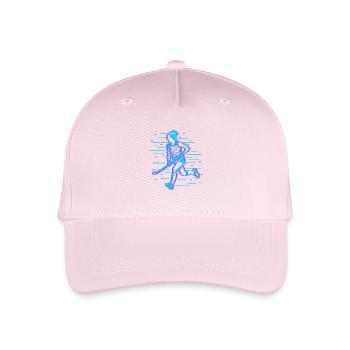 Joueur de hockey - Casquette de baseball bio Enfant - rose pâle - Devant