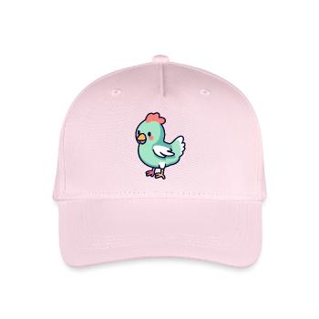 Chicken - Organic Kids’ Baseball Cap - light pink - Front