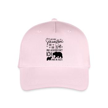 So viele Schwestern auf der Welt - Beste Schwester - Kinder Bio Basecap - Hellrosa - Vorne