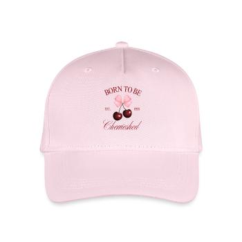 Born to Be Cherrished – Kokette Kirschschleife - Kinder Bio Basecap - Hellrosa - Vorne