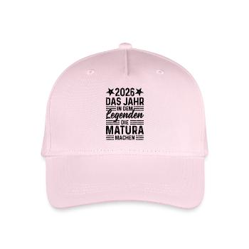 2026 Das Jahr in dem Legenden die Matura machen - Kinder Bio Basecap - Hellrosa - Vorne