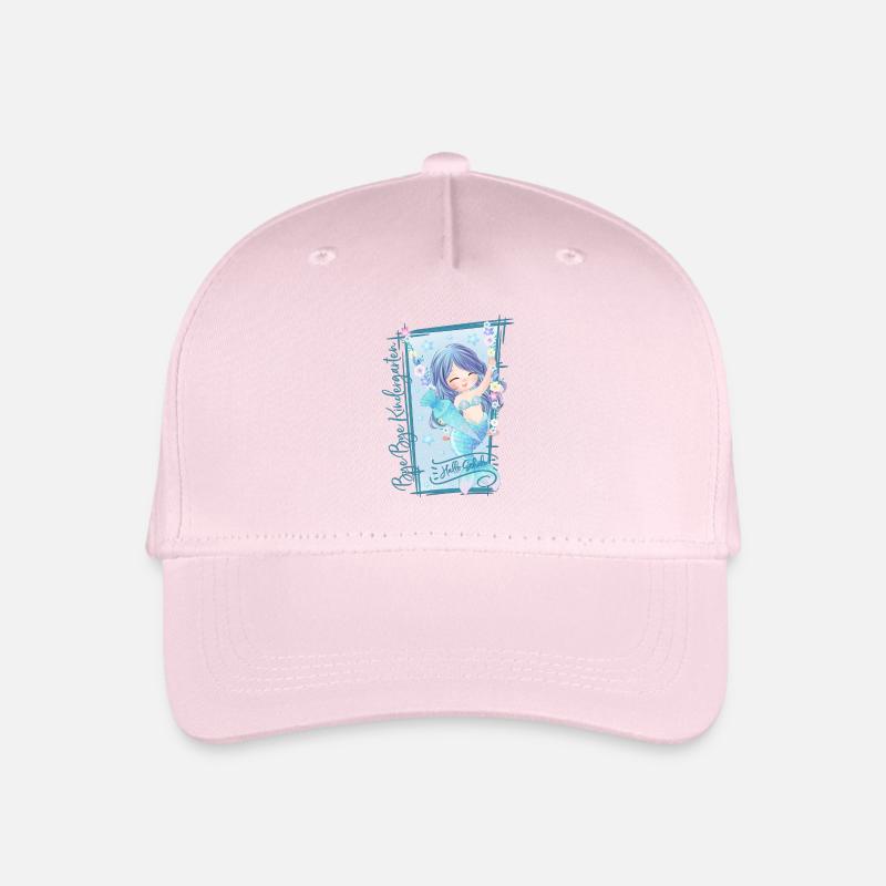 Bye Bye Kindergarten Hallo Schule Schulkind 2026 - Kinder Bio Basecap - Hellrosa