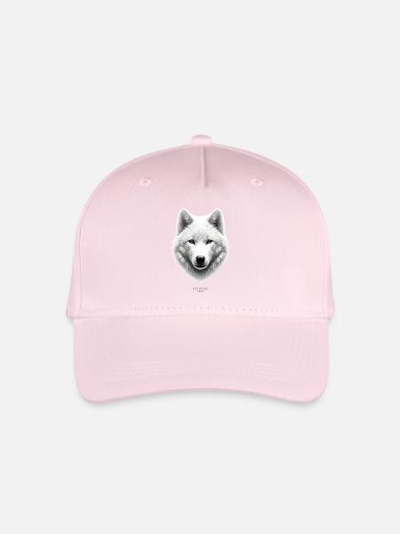 Spirit of the Wolf - Organic Kids’ Baseball Cap - light pink