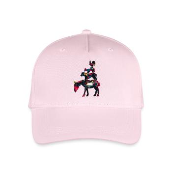 Town Musicians "Comic Robot" - Organic Kids’ Baseball Cap - light pink - Front