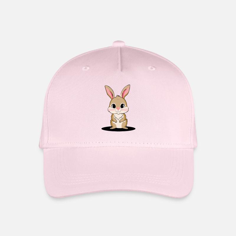 Häschen, das Herzen erobert - Kinder Bio Basecap - Hellrosa