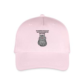 For all cat lovers - Organic Kids’ Baseball Cap - light pink - Front