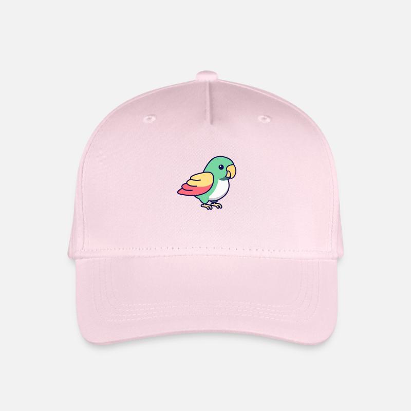 Perroquet - Casquette de baseball bio Enfant - rose pâle