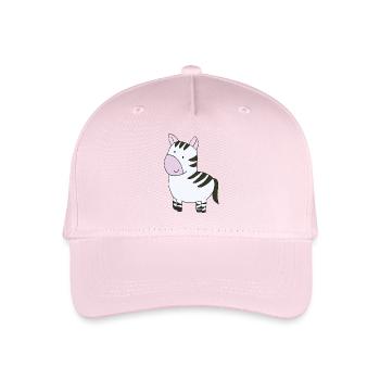 zebra rosa - Kinder Bio Basecap - Hellrosa - Vorne