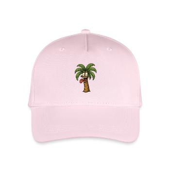 Verrückte Palme - Kinder Bio Basecap - Hellrosa - Vorne