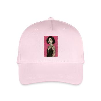 Frau Halskette Perlen Rosa Elegant Omikly Pop Art - Kinder Bio Basecap - Hellrosa - Vorne