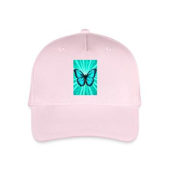 butterfly - Organic Kids’ Baseball Cap - light pink - Front