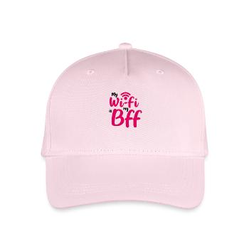 Wi-Fi BFF - Casquette de baseball bio Enfant - rose pâle - Devant