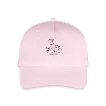 Renard sur les nuages Fatigué Confus Hébété Fou - Casquette de baseball bio Enfant - rose pâle - Devant