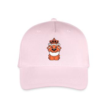 Hund Krone König Prinz Lord Herrscher Majestät - Kinder Bio Basecap - Hellrosa - Vorne